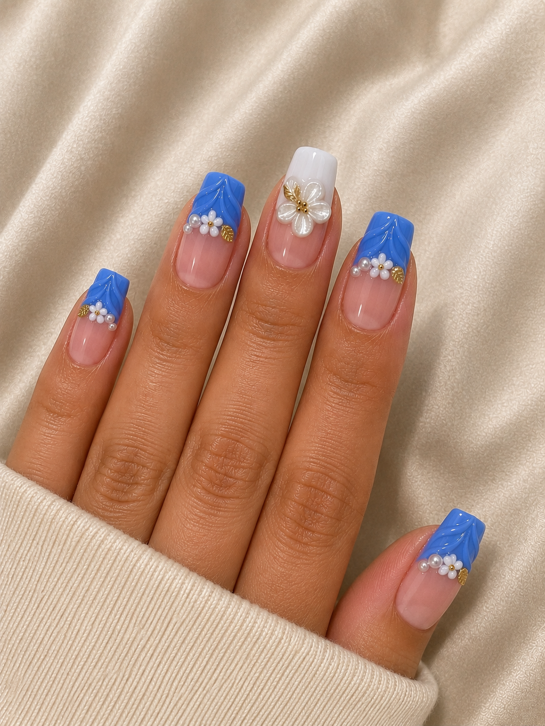 Square medium length nail
