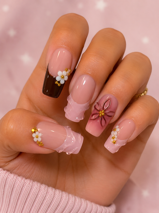 Square nail set