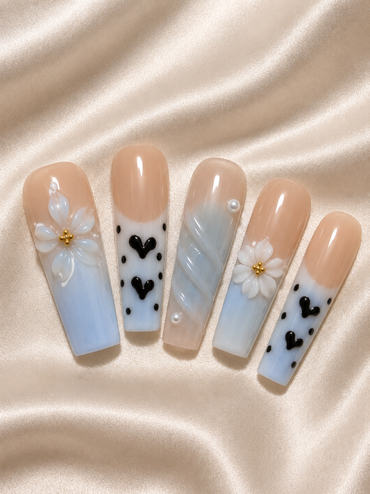 Square nail set