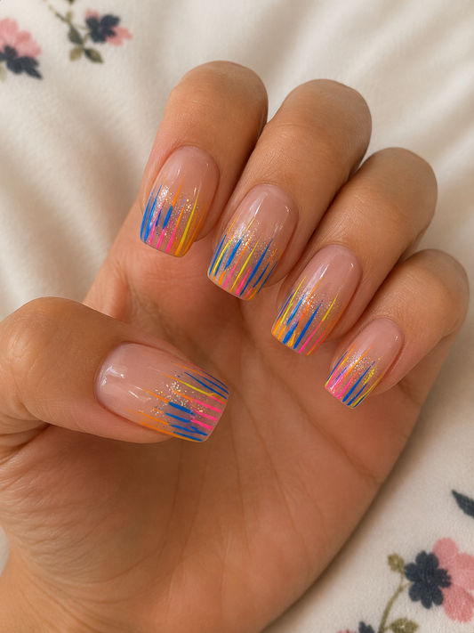 Square nail set