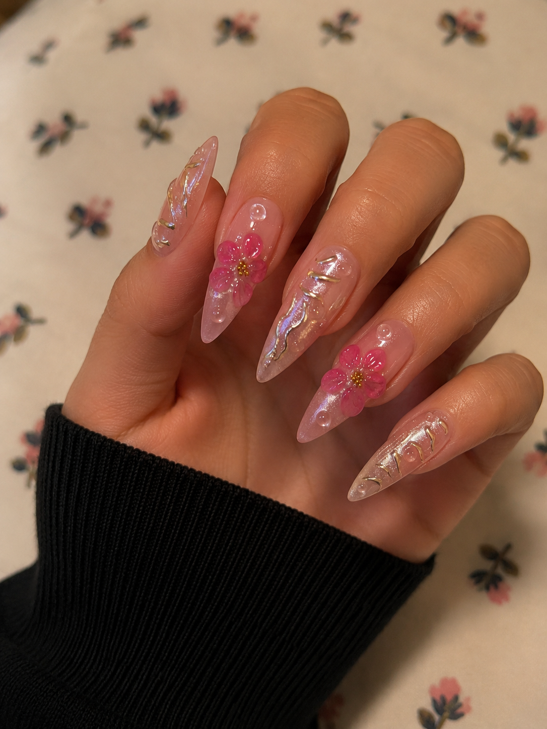 Stiletto nail set