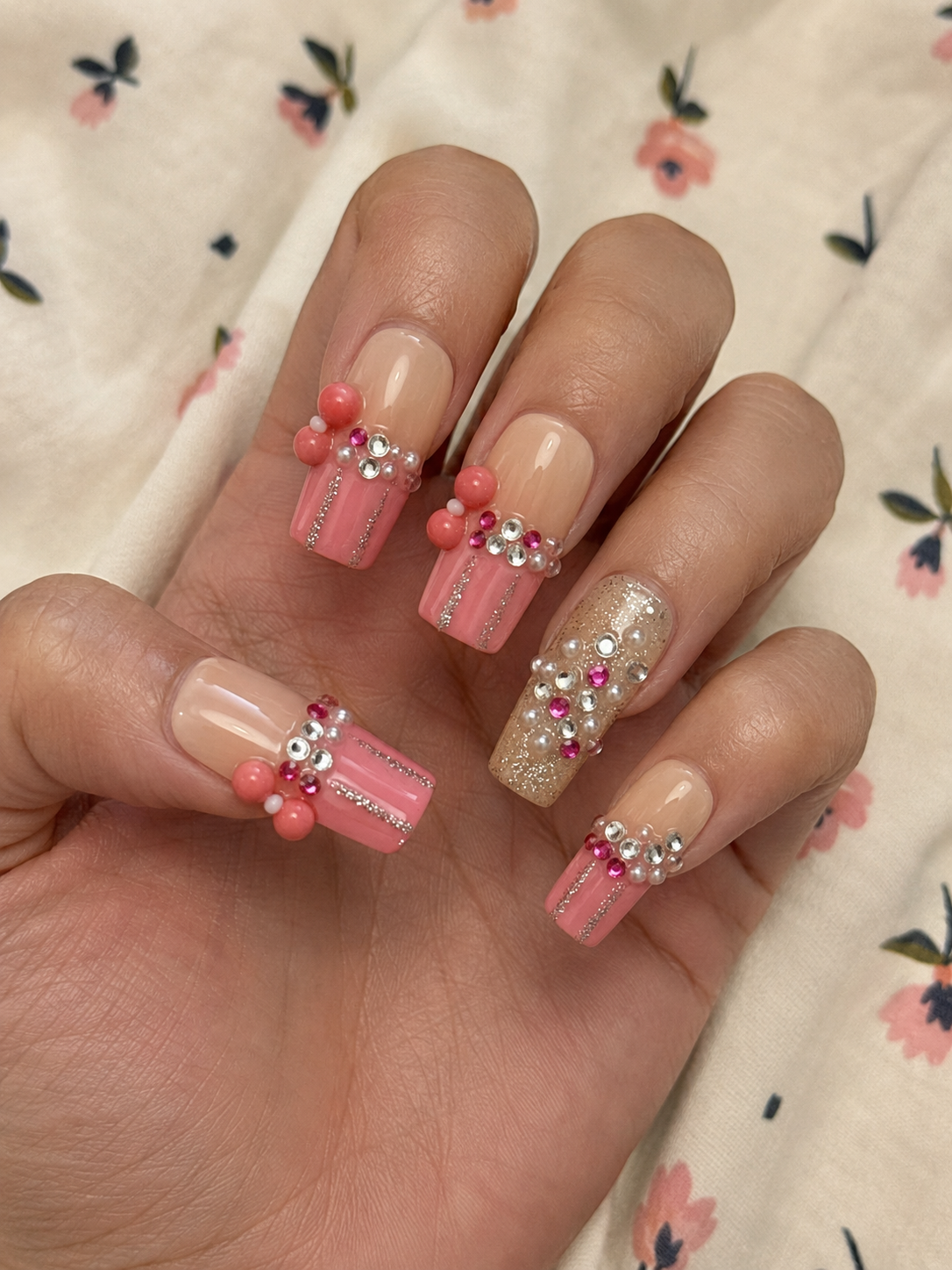 Square medium length nail