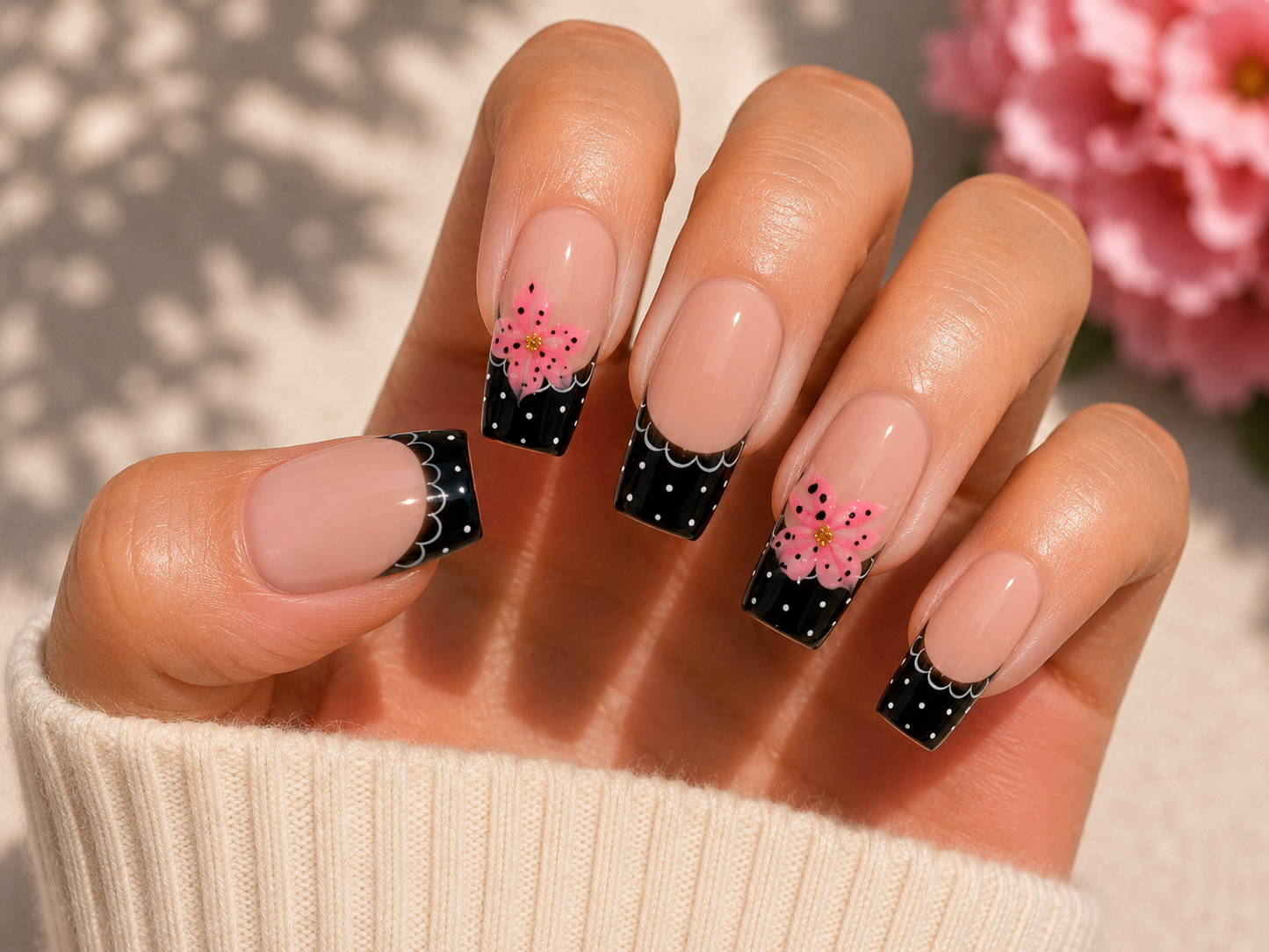 Square nail set